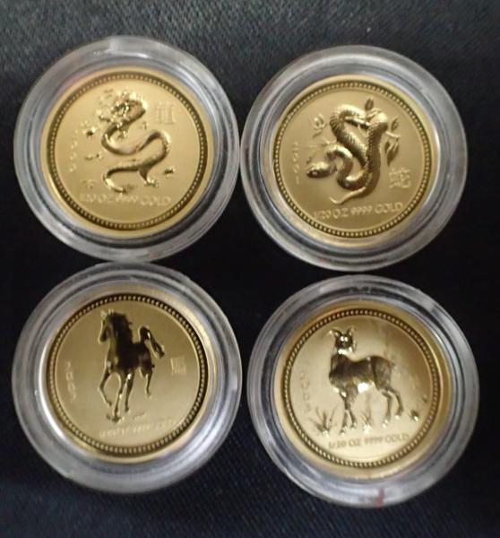 純金コイン 干支金貨 1/20オンス 11枚セット オーストラリア