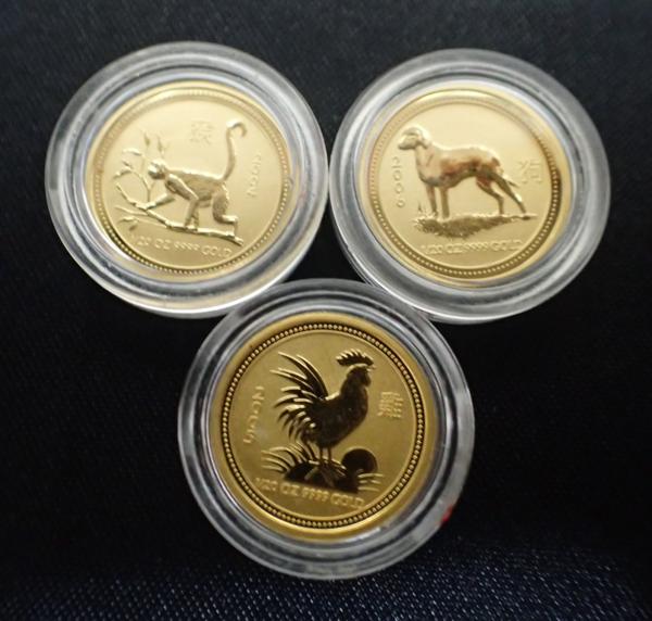 純金コイン 干支金貨 1/20オンス 11枚セット オーストラリア